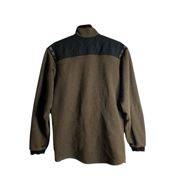 Valhalla Pure Men's Tall Brown Full Zip Fleece Sweater Jacket - Picture 8 of 8